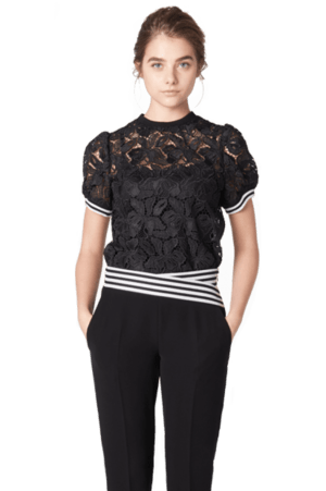 BORDERS at BALCONY LACE TOP