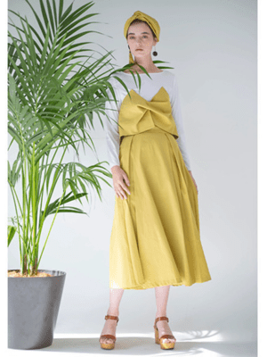 LADYMADE ビスチェ付フレアスリーブカットトップス