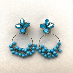Milea 【ESBLWH38】ビーズフープピアス