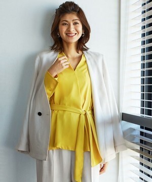 ICB Linen Like OX ダブルブレストジャケット