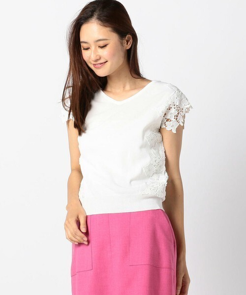 MEW'S REFINED CLOTHES サイドレースニット