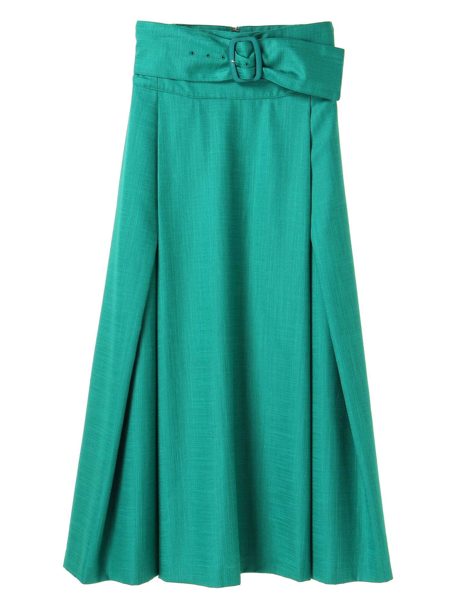 UN3D. LINEN LIKE BELTED SK