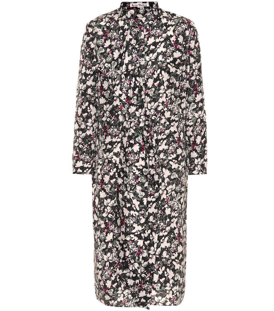 Acne Studios Doree floral-printed silk dress