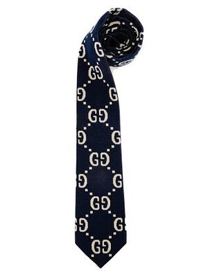 GUCCI インターロッキングG コットンネクタイ