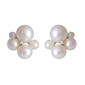 giulietta by Ponte Vecchio K10YGフレッシュウォーターパール/ダイヤモンドピアス | Ponte Vecchio Online Shop