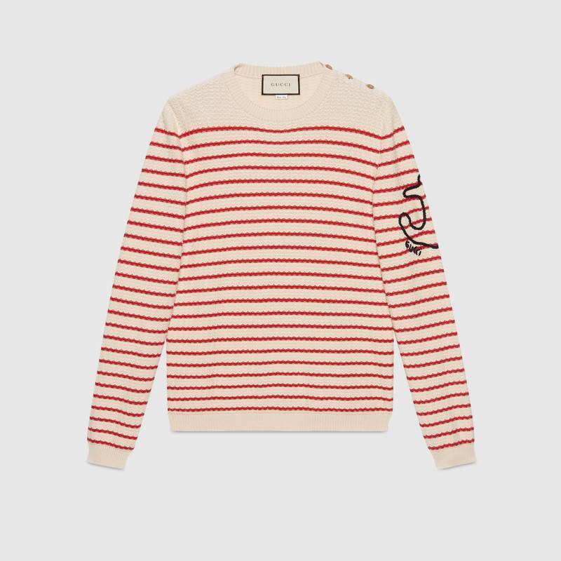 GUCCI ストライプ カシミア ニット セーター