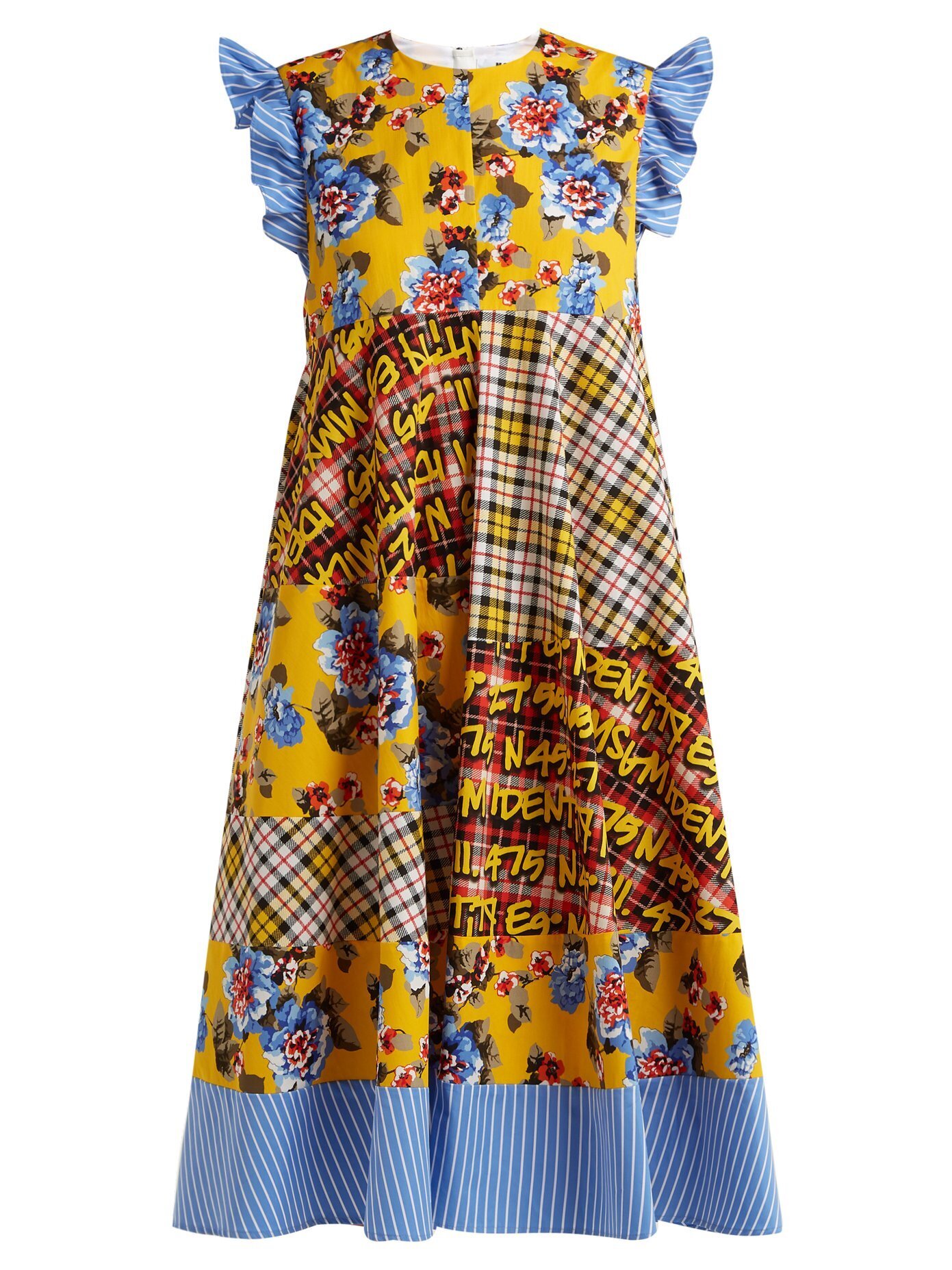 MSGM Floral-print cotton dress