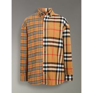 BURBERRY ゴーシャ×バーバリー チェックフランネルシャツ