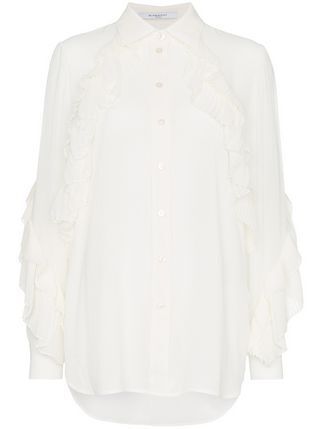 GIVENCHY ラッフルトリム シャツ