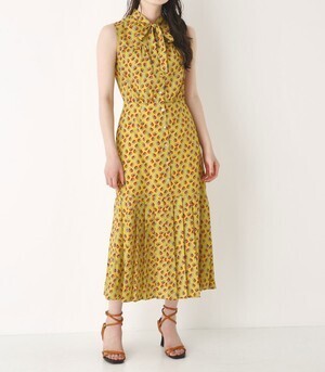 SLY BLANCHES BOWTIE PLEATS DRESS