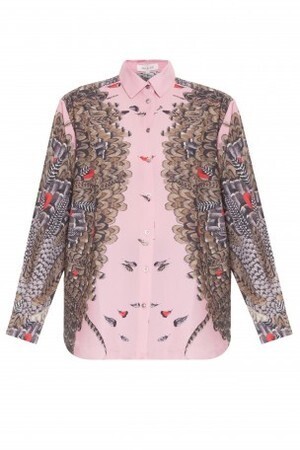 PAUL & JOE Printed Feather Shirt