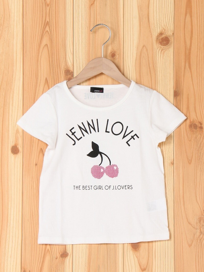 JENNI love チェリーラインストーン風Tシャツ