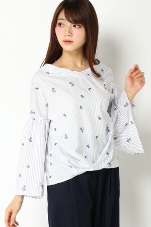 Sens de vie Sdv フラワー刺繍ブラウス