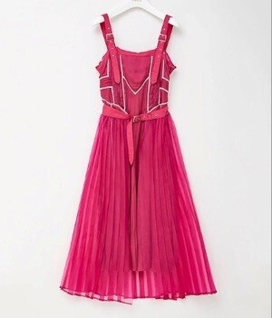 NUMBERCODE RAPE OVER SLIT DRESS