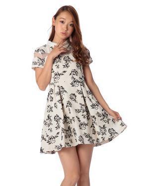 JugeETTA フロッキー花柄ワンピ