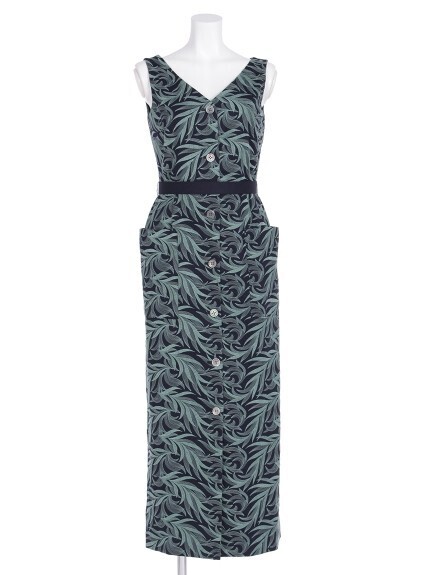 GREED International LEAF EMBROIDERY Dress
