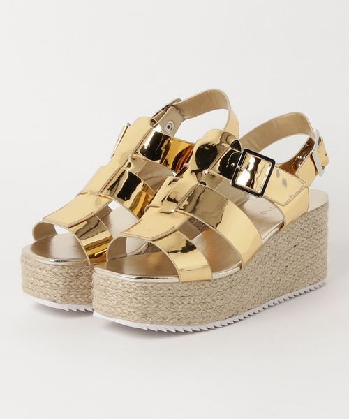 WEGO DISPARK/厚底ジュートサンダル