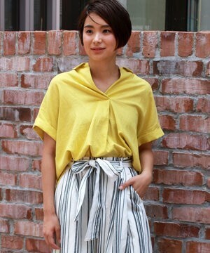 FREAK'S STORE リネンレーヨンスキッパーシャツ