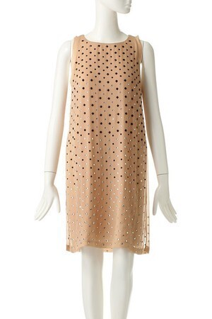DIANE von FURSTENBERG ビジュー付タイトワンピース