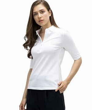 LACOSTE スリムフィットポロシャツ (五分袖)