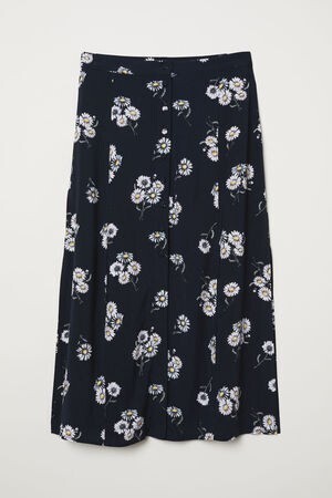 H&M ビスコースミモレスカート