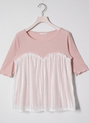 RETRO GIRL Bレース切替Tee
