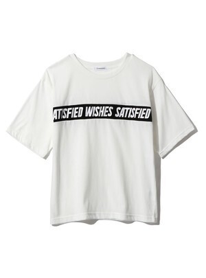 GRL ロゴプリントラインTシャツ
