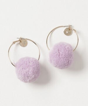 ACCOMMODE ボンボンフープピアス Mサイズ