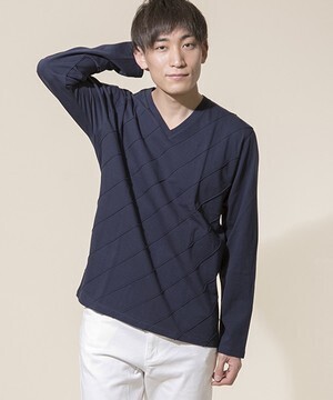 J.FERRY アシメピンタックプルオーバー