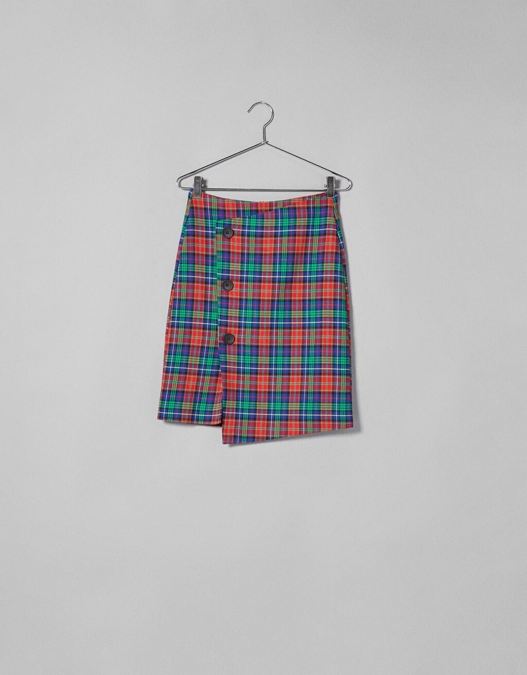 Bershka ボタン付きミディ丈スカート