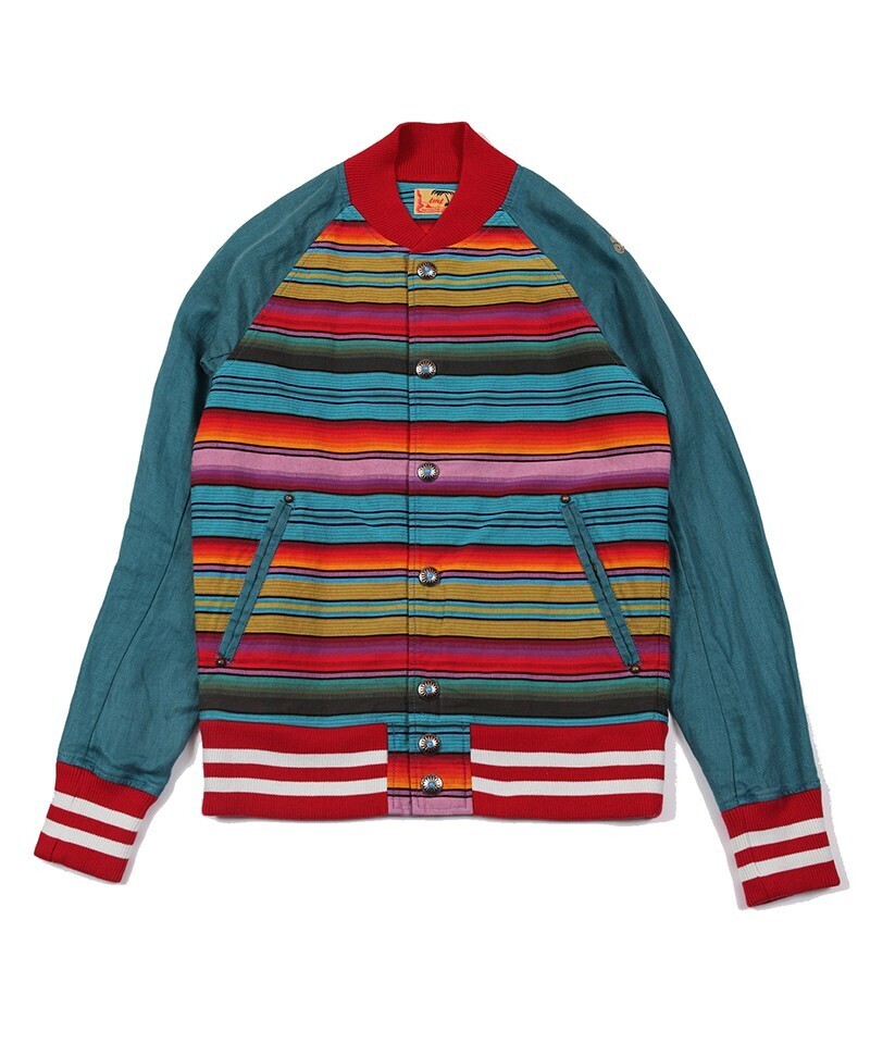 TMT MEXICAN STRIPE LINEN BLOUSON