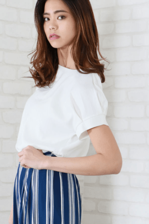 &g’aime タックスリーブブラウス(988-62225)