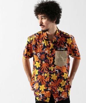 AVIREX S/S CUSTOM HAWAIIAN SHIRT