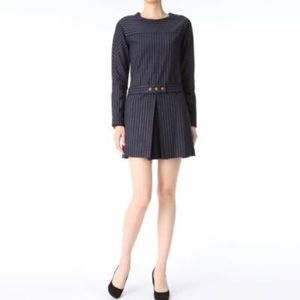 SEE BY CHLOE ピンストライプウールブレンドドレス
