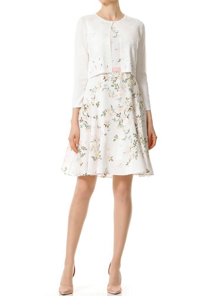 Aveniretoile COUTURE マーガレットプリントワンピース