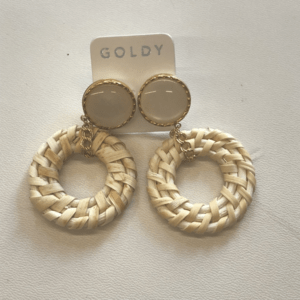 GOLDY 1180303　B ラタン ブレイド サークル ピアス