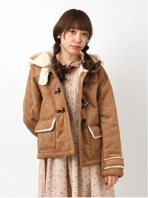 ehka sopo フェイクムートンダッフルコート