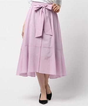 WILLSELECTION シアーボイル前ボタンスカート