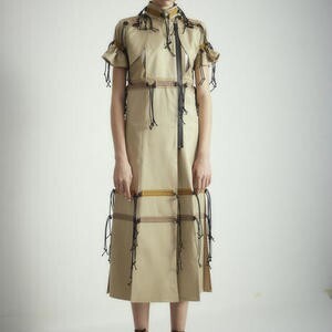 SHIROMA ANARCHY trench spindle dress