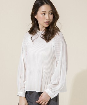 003 J.FERRY シフォンプリーツブラウス