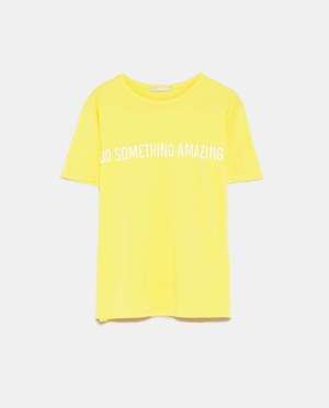 ZARA スローガンTシャツ