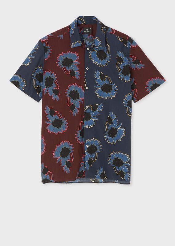 Paul Smith ”Sun Flower” ミックスアップ半袖シャツ