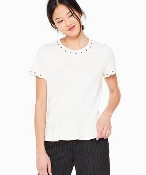kate spade new york スタッド エンベリッシュ ティー