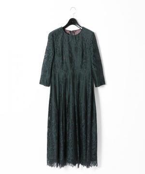 GRACE CONTINENTAL レース配色ロングワンピース
