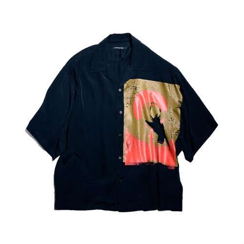 ALMOSTBLACK 【FAN別注】ALMOSTBLACK OPEN COLLAR SHIRT