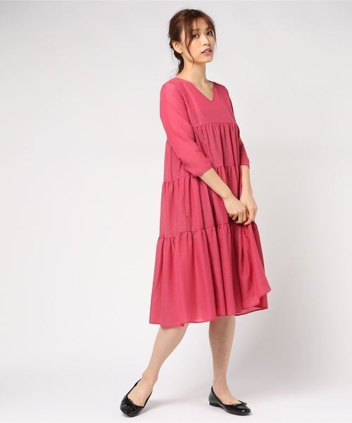 NATURAL BEAUTY BASIC ティアードワンピース