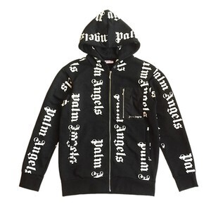 PALM ANGELS MAXI LOGO HOODY ZIP  ロゴパーカー