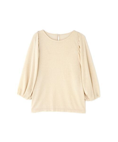 NATURAL BEAUTY BASIC ボリュームショルダーラメプルオーバー