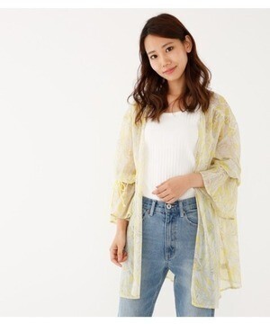 Avan Lily フラワーPRカーディガン