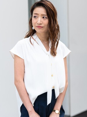TONAL ボウタイノースリブラウス